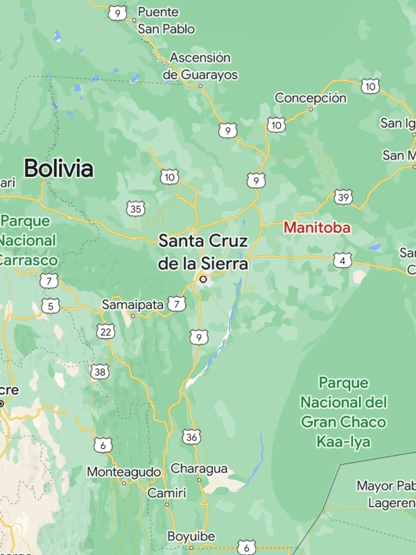 colonia Menonita Manitoba Bolivia donde está