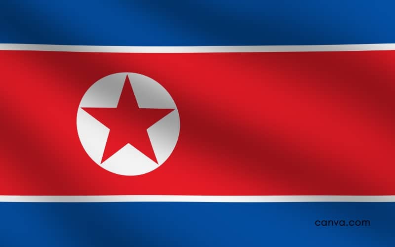 Bandera norcoreana